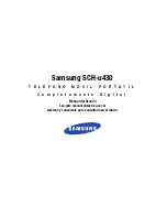 Предварительный просмотр 1 страницы Samsung SCH-U430 Series Manual Del Usuario