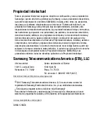 Preview for 2 page of Samsung SCH U540 - Cell Phone - Verizon Wireless (Spanish) Manual Del Usuario