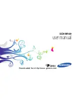 Samsung SCH-W169 User Manual preview