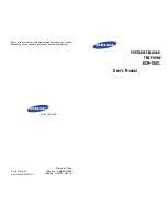 Предварительный просмотр 1 страницы Samsung SCH-X601 User Manual