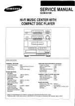 Samsung SCM-8100 Service Manual preview