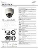 Samsung SCV-2080R Series Technical Specifications preview