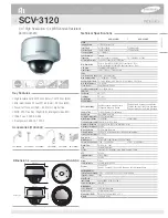 Samsung SCV-3120 Technical Specifications preview