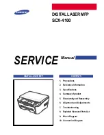 Samsung scx-4100 series Service Manual preview