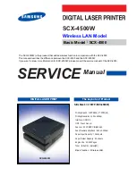 Samsung SCX 4500W - Personal Wireless Laser Multi-Function... Service Manual предпросмотр