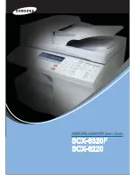 Samsung SCX-6220 User Manual предпросмотр