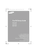 Preview for 1 page of Samsung SCX-FAX100 Setup Manual