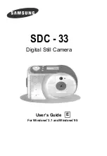 Предварительный просмотр 1 страницы Samsung SDC-33 User Manual