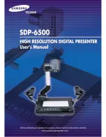 Samsung SDP-6500 User Manual preview