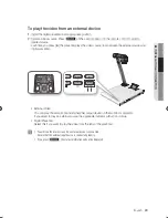 Предварительный просмотр 23 страницы Samsung SDP-960 User Manual