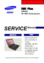 Preview for 1 page of Samsung SENS R60 Plus Service Manual