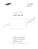 Samsung Series 5 550 LN46E550 User Manual preview