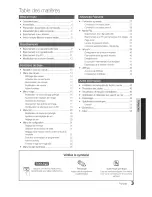 Preview for 3 page of Samsung Series 5+ 550 PN63C550 Manuel D'Utilisation