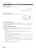 Предварительный просмотр 58 страницы Samsung Series 7 7000 UN46C7000 Manuel D'Utilisation