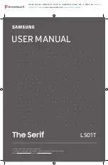 Preview for 1 page of Samsung Serif GQ49LS01TAUXZG User Manual