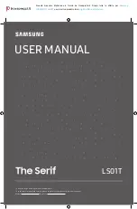 Preview for 1 page of Samsung Serif LS01T User Manual