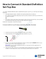 Preview for 1 page of Samsung Set-Top-Box How To Connect