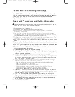 Preview for 3 page of Samsung SF-3000I Operator'S Manual