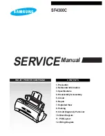 Preview for 1 page of Samsung SF-4300C Service Manual