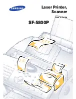 Samsung SF-5800P User Manual preview