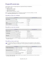 Предварительный просмотр 74 страницы Samsung SF-650 Series (Spanish) Manual Del Usuario