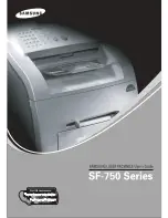 Samsung SF-750 User Manual preview