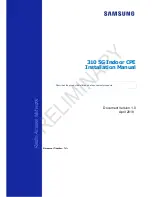 Preview for 1 page of Samsung SFG-D0100 Installation Manual