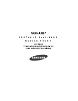 Samsung SGH-A107 User Manual предпросмотр