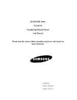 Предварительный просмотр 1 страницы Samsung SGH-A736 User Manual