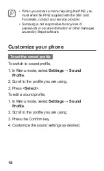 Предварительный просмотр 19 страницы Samsung SGH-A847R User Manual