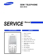 Samsung SGH-B100 Service Manual preview