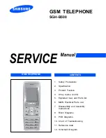 Samsung SGH-B500 Service Manual preview