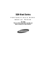 Preview for 1 page of Samsung SGH-Beat User Manual