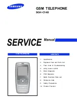 Samsung SGH-C140i Service Manual preview