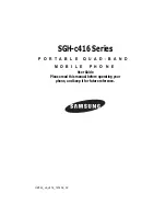 Preview for 1 page of Samsung SGH C416 User Manual