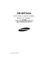 Samsung SGH-d407 Series User Manual preview