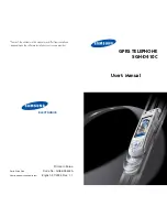 Preview for 1 page of Samsung SGH-D410C User Manual