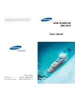 Preview for 1 page of Samsung SGH-D418 User Manual