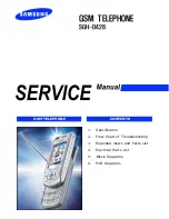 Preview for 1 page of Samsung SGH-D428 Service Manual