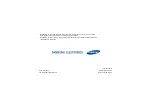 Предварительный просмотр 1 страницы Samsung SGH-D510 User Manual