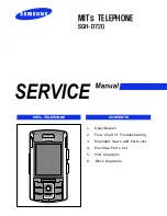 Samsung SGH-D720 Service Manual preview