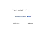 Samsung SGH-D836 User Manual preview