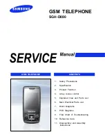 Предварительный просмотр 1 страницы Samsung SGH-D880 Service Manual