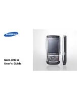 Preview for 1 page of Samsung SGH D900i - Ultra Edition 12.9 Cell Phone 60... User Manual