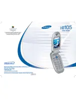 Предварительный просмотр 1 страницы Samsung SGH-E105 User Manual