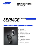 Предварительный просмотр 1 страницы Samsung SGH-E250D Service Manual