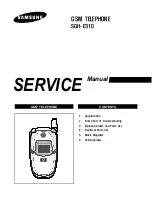 Preview for 1 page of Samsung SGH-E310 Service Manual