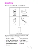 Preview for 11 page of Samsung SGH E315 User Manual