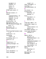 Preview for 219 page of Samsung SGH-e317 User Manual