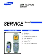 Preview for 1 page of Samsung SGH-E330 Service Manual